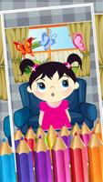 Little Girls Coloring World poster