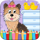 My Pet Puppy Coloring Book-icoon