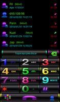 THEME GO CONTACTS BLACK COLORS poster