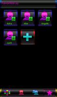 THEME GO CONTACTS BLACK COLORS screenshot 1