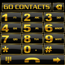 THEME GO CONTACTS BLACK GOLD APK