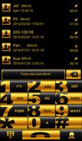 THEME GO CONTACTS CHESS GOLD poster