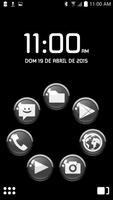 ICON PACK BLACK GLOSSY BUTTONS โปสเตอร์