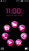 ICON PACK PINK GLOSSY BUTTONS Affiche