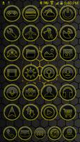 ICON PACK DARK SPACE 2 YELLOW poster