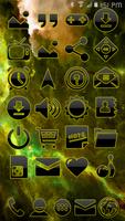 ICON PACK DARK SPACE YELLOW poster