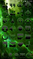 ICON PACK DARK SPACE GREEN poster
