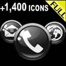 ICON PACK GLOSSY BLACK BUTTONS APK