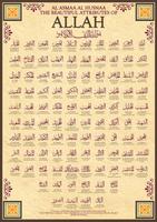 99 Names of Allah poster