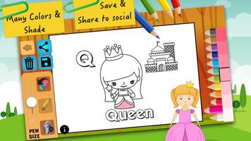 ABC coloring pages painting for kids learning capture d'écran 3
