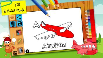 ABC coloring pages painting for kids learning capture d'écran 1