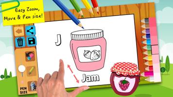 ABC coloring pages painting for kids learning capture d'écran 2
