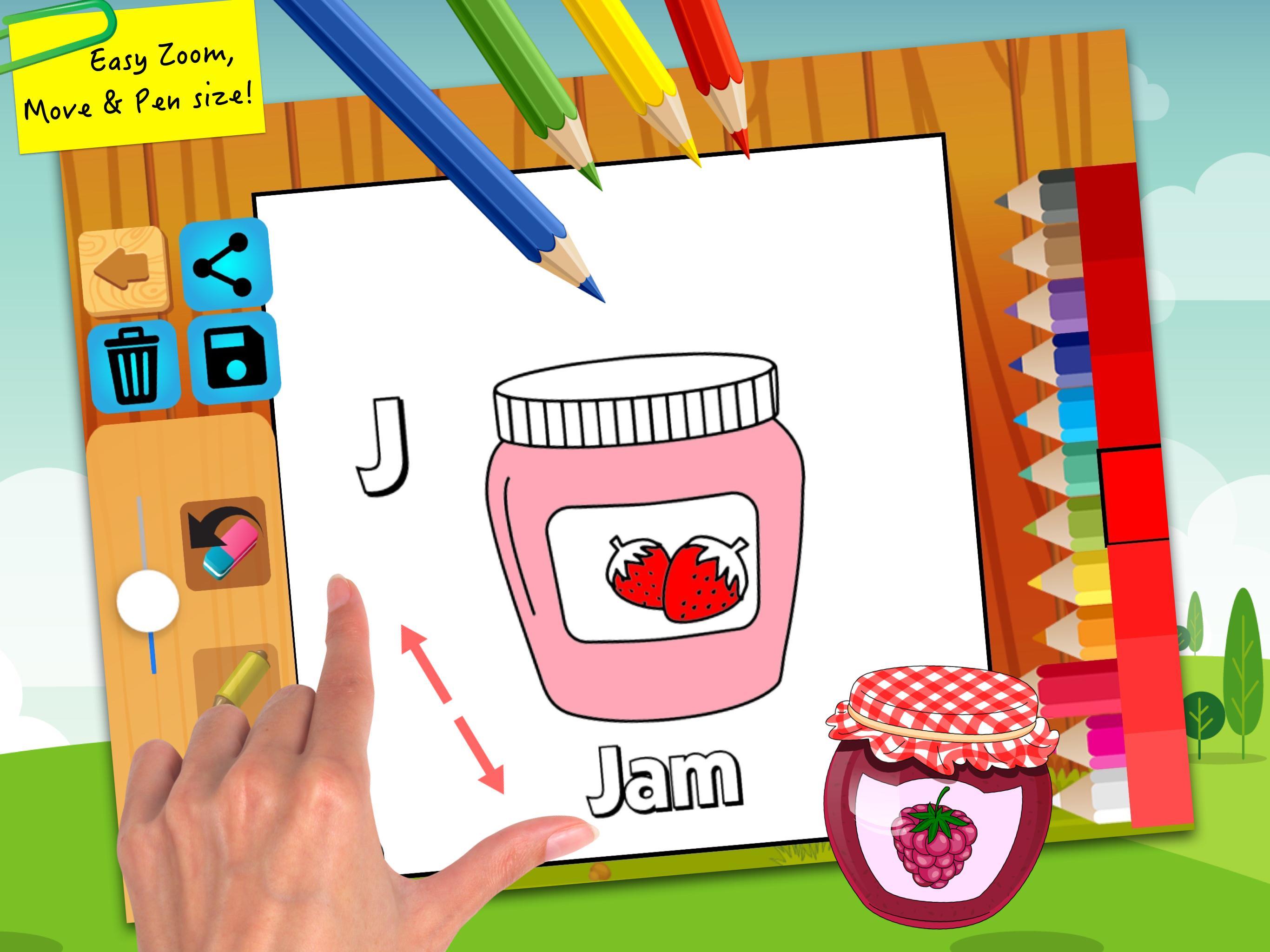 ABC coloring pages painting for kids learning for Android - APK Download