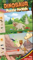 Dinosaur puzzles for kids plakat