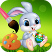 Easter bunny egg coloring book