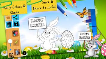 Easter bunny egg coloring book تصوير الشاشة 3