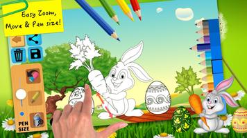 Easter bunny egg coloring book تصوير الشاشة 2
