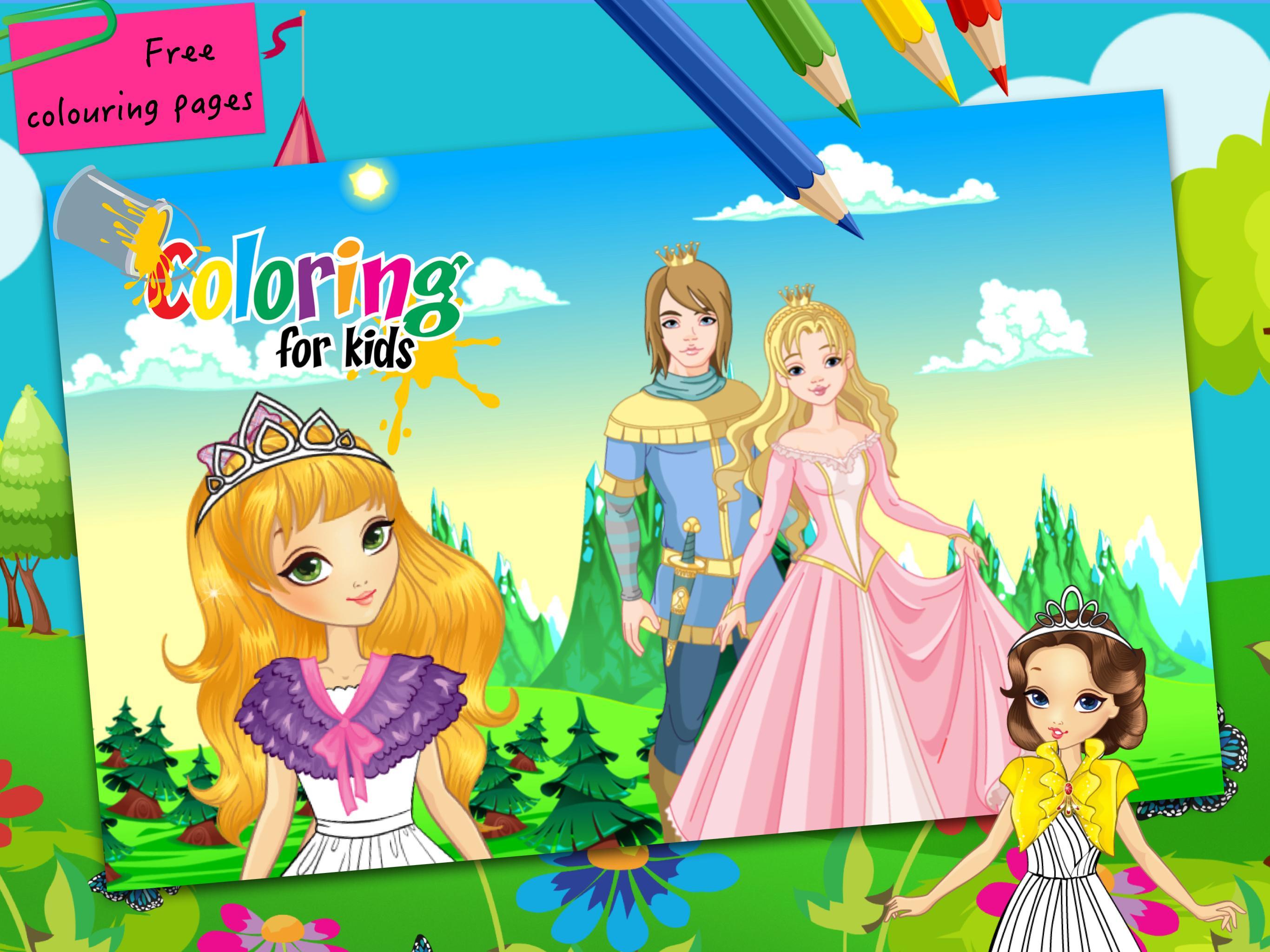 Juegos de colorear princesa gratis para niñas for Android - APK Download
