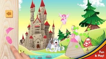 Petite princesse puzzle - jeux de fille facile capture d'écran 1