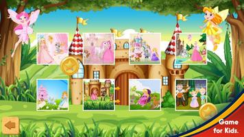 Petite princesse puzzle - jeux de fille facile capture d'écran 3