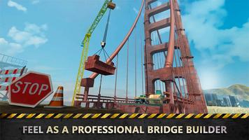 Golden Gate Bridge Builder Sim Affiche