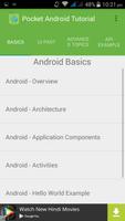 Pocket Android Tutorial تصوير الشاشة 1