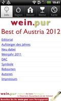 wein.pur Best of Austria 2012 poster