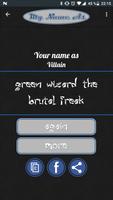 My Name As Super Villain screenshot 1