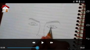 تعلم رسم الوجه بقلم الرصاص بالفيديو Affiche