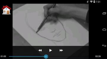 تعلم رسم الوجه بقلم الرصاص بالفيديو capture d'écran 3