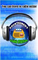 Station de radio Talk-Comedy Affiche