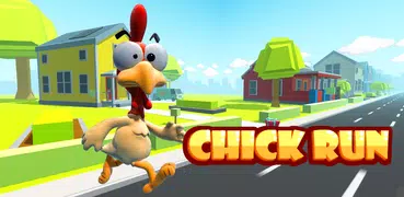 цыпленок бежать