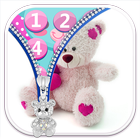 Teddy Bear Lock Screen Zipper icon