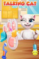 Talking Cat Foot Care syot layar 2