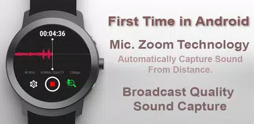 Watch Recorder with Mic. Zoom