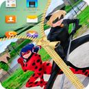 Zipper For Ladybug and Cat Noir Screen Lock Fans APK