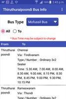 Thiruthuraipoondi Bus Info plakat