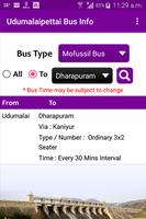 Udumalaipettai Bus Info screenshot 1