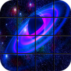 Space Puzzle-Spiele Zeichen