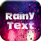 Rainy Window Text Zeichen