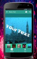 برنامه‌نما Rainy Window Text عکس از صفحه