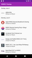 WWDC Parties poster