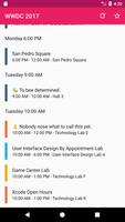 WWDC Schedule โปสเตอร์