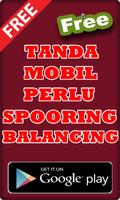 Tanda Mobil Perlu Spooring Balancing الملصق