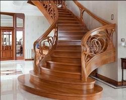 Design minimalist wooden staircase syot layar 2