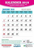 1 Kalender 2018. Versi Offline 海報