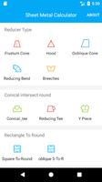 برنامه‌نما Sheet Metal Development Calculator عکس از صفحه