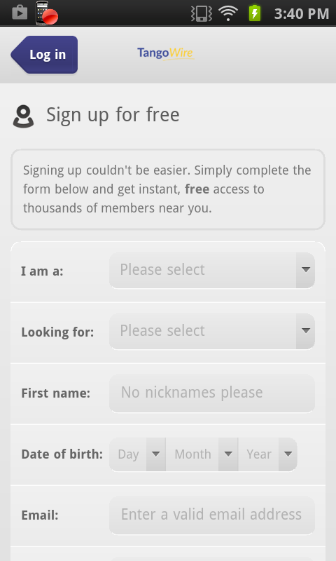 dating tangowire
