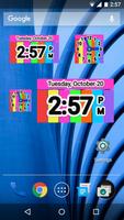 Color Clock Widget الملصق