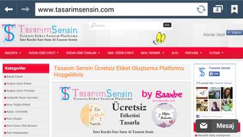 TasarimSensin Sticker Tasarla capture d'écran 1